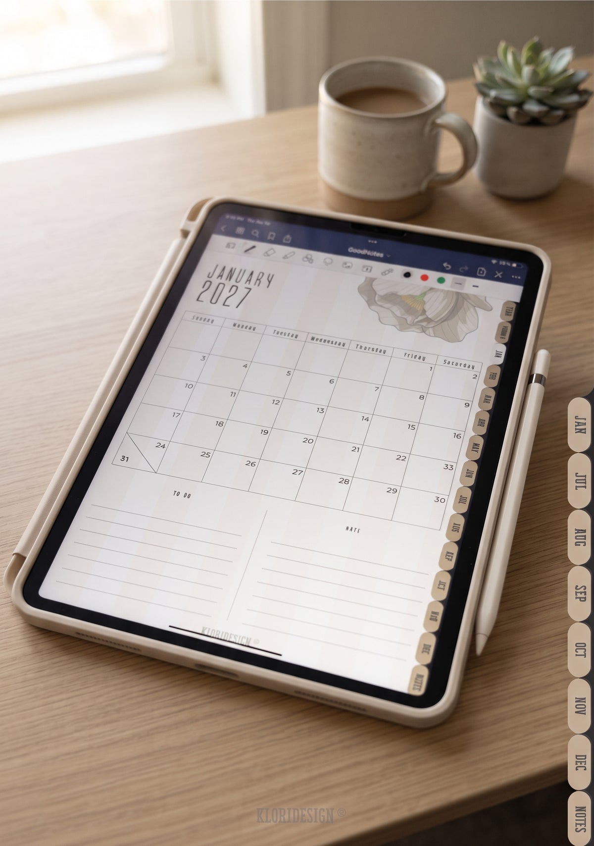 2027 Digital Planner (Hyperlinked)